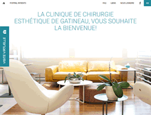 Tablet Screenshot of cliniquegatineau.com